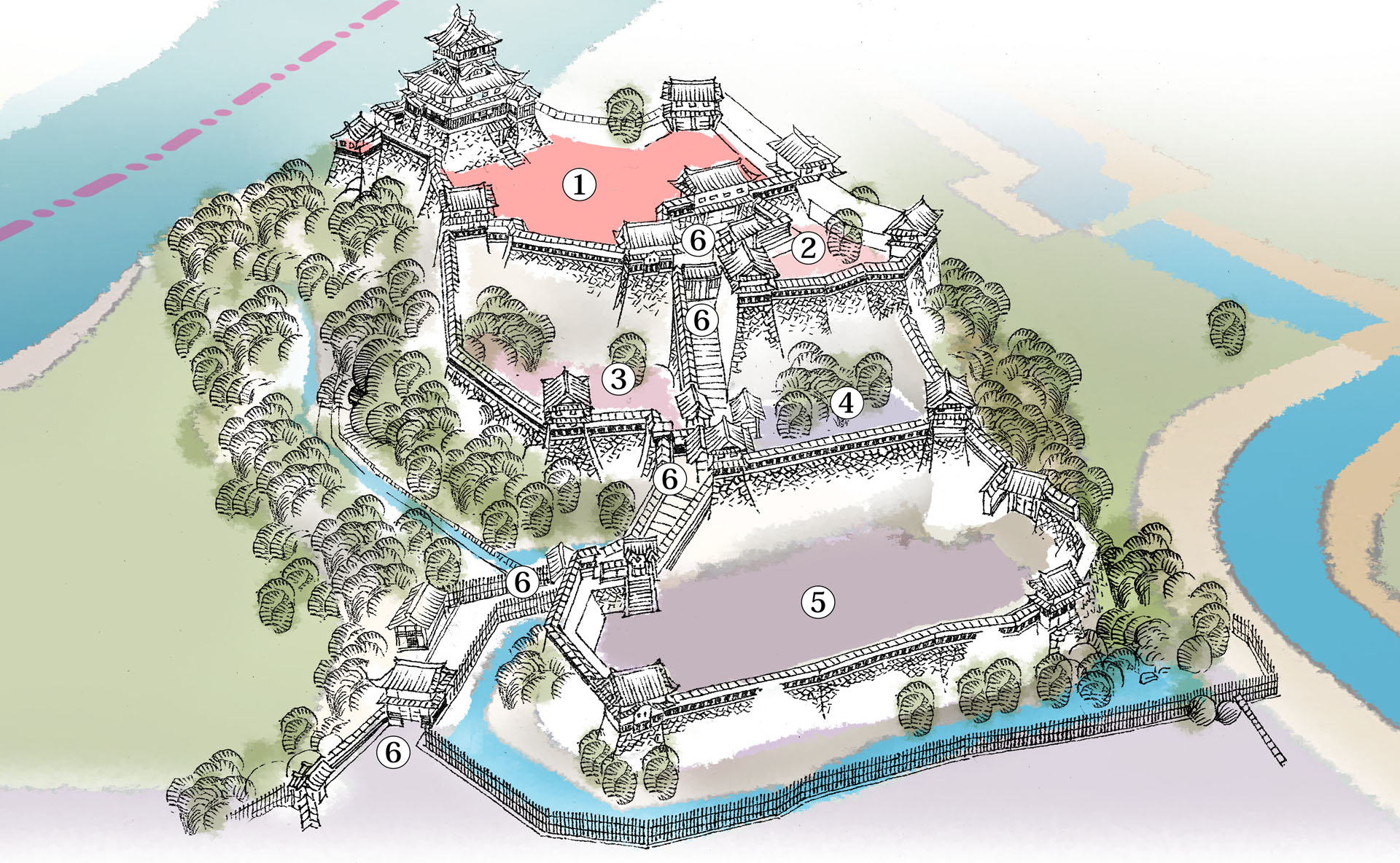 Location and castle structure | Inuyama Castle, National Treasure